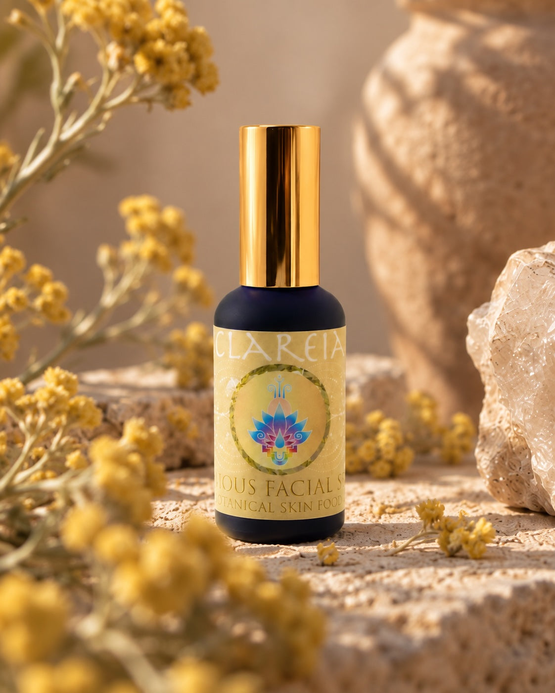 Luminous Golden Facial Serum | Botanical Skin Food