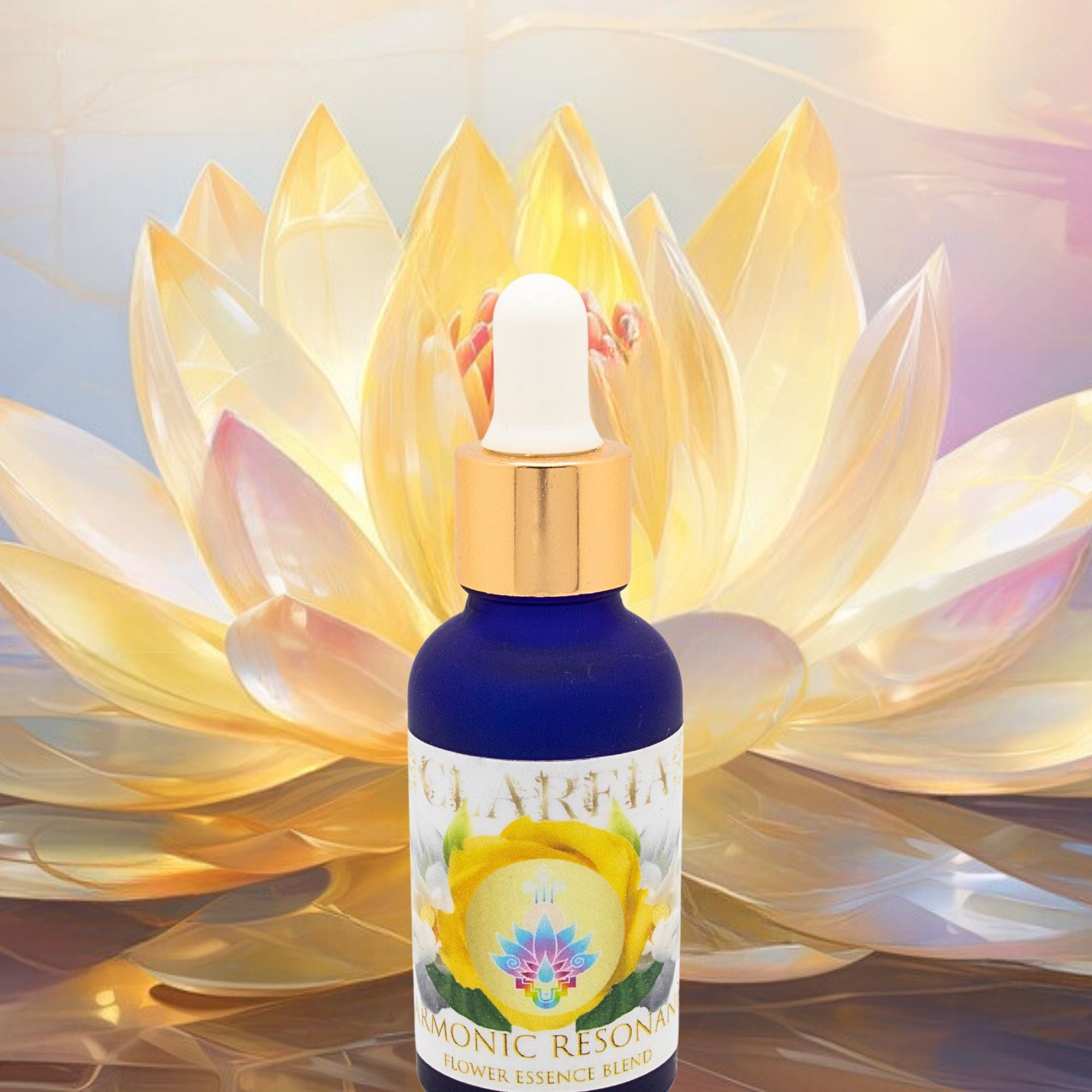 HARMONIC RESONANCE ~ Flower + Crystal Essence Blend ~ Organic, Homegrown, Pristine | Pink Lily ~ Lumerian ~ Crystal Quartz ~ Rose ~ Lotus