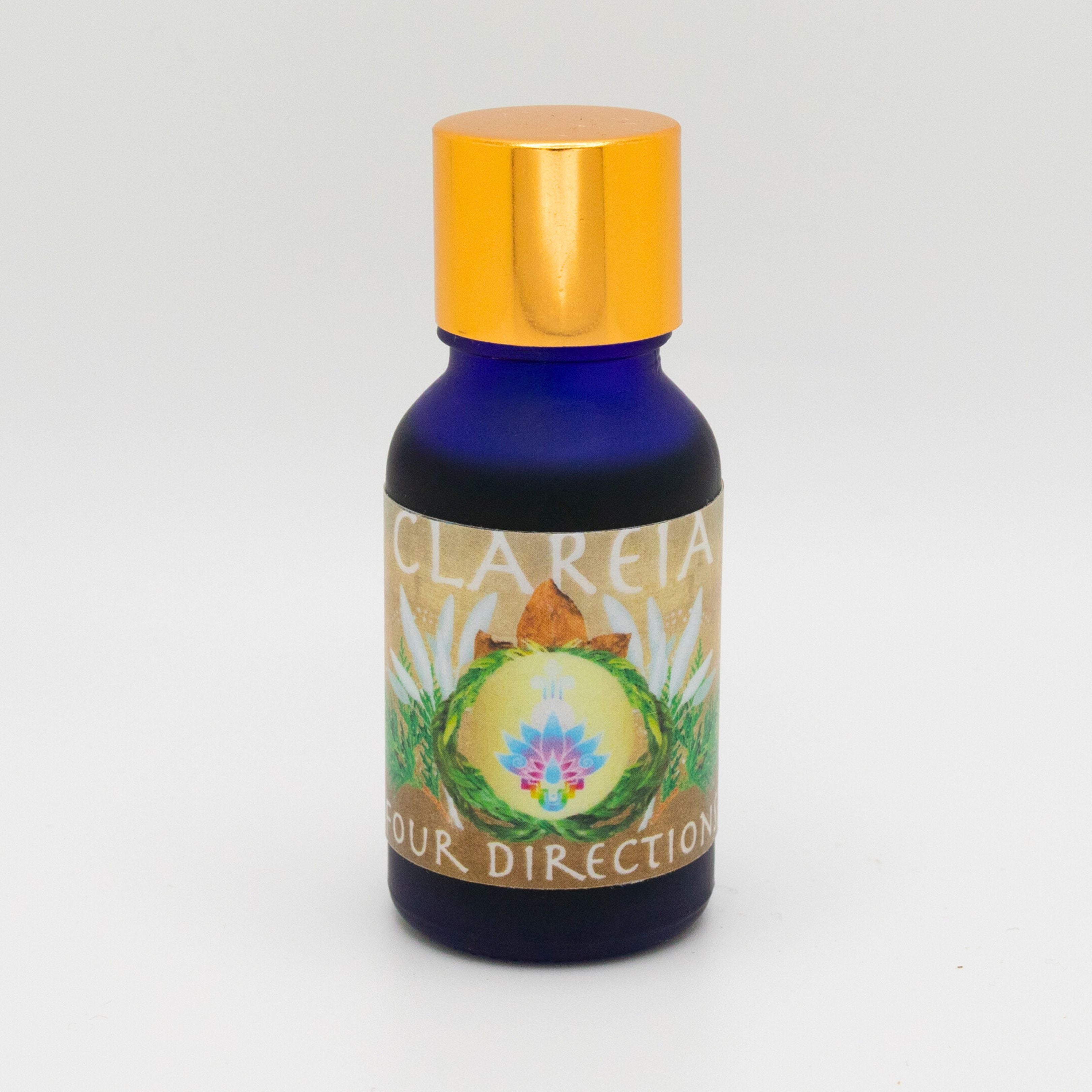 FOUR DIRECTIONS Perfume Oil ~ Grounding, Balancing, Harmonizing ~ Tobacco, White Sage, Sweetgrass, Cedar