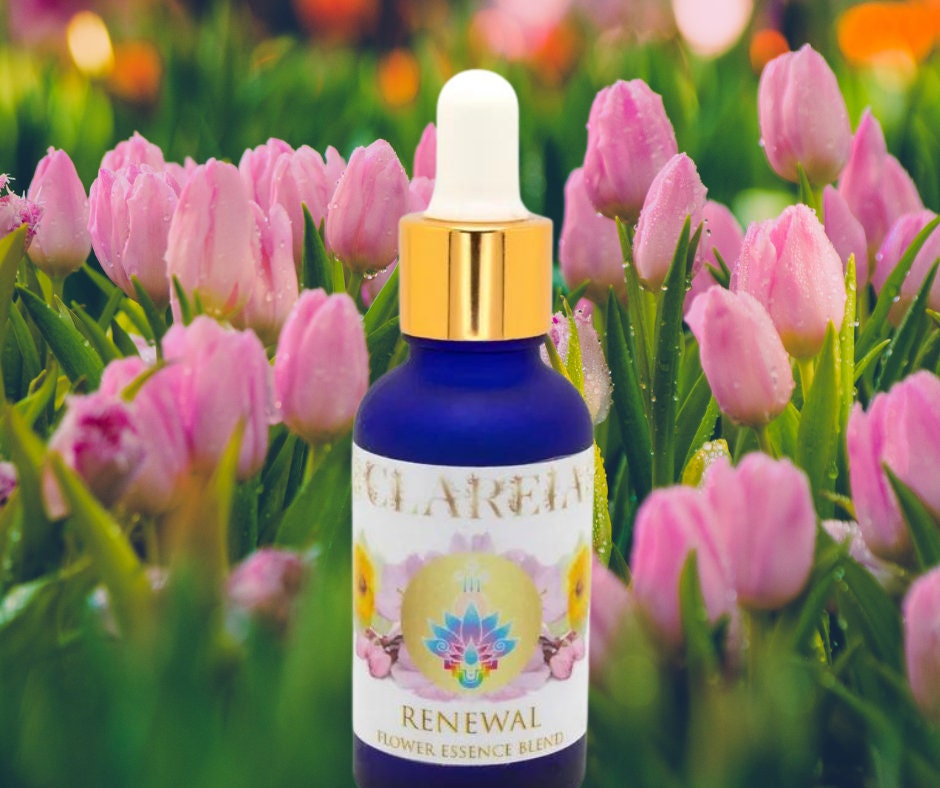 RENEWAL ~ Flower + Crystal Essence Blend ~ Organic, Homegrown, Pristine | Honeysuckle ~ Diamond ~ Daffodil ~ Peach Blossom ~ Calendula