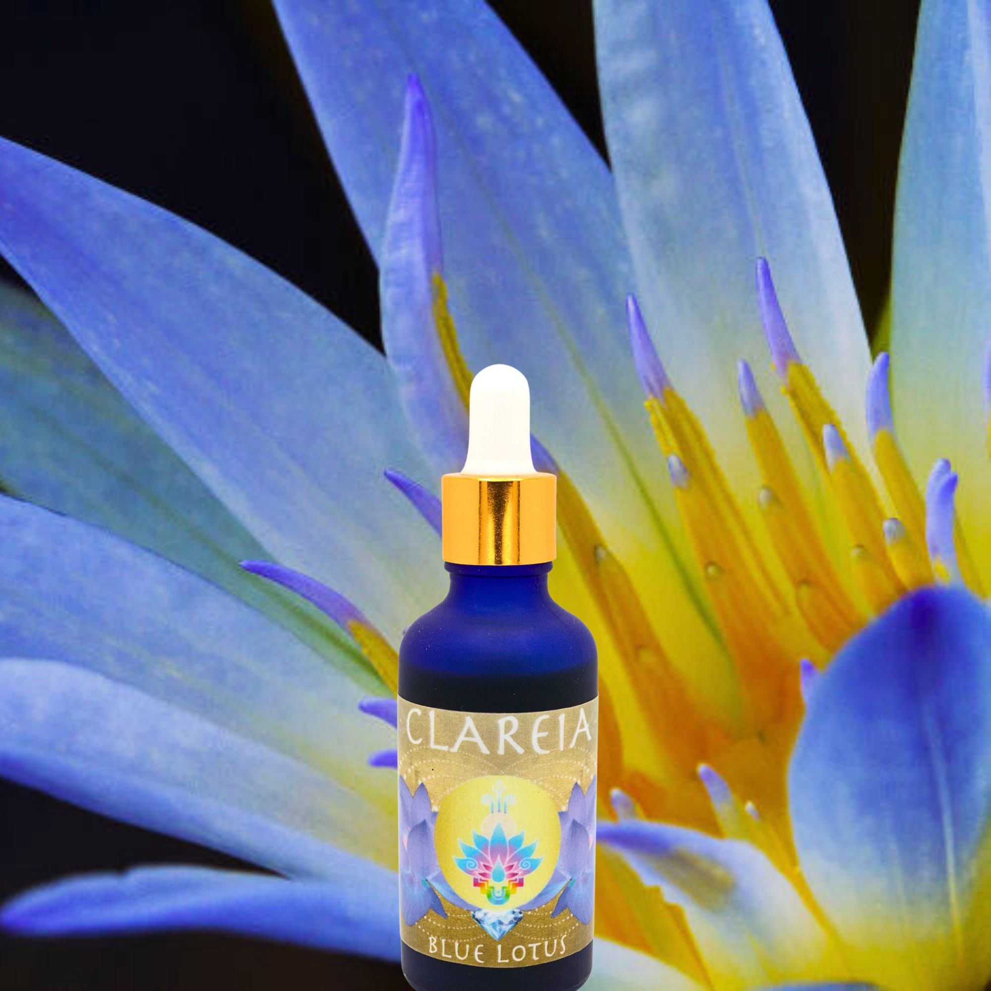 Organic Permaculturally + Aquaponic Grown Blue Lotus Tincture ~ Intuition ~ Healing ~ Sleep Aid ~ Relaxation ~ Euphoria ~ Pain Relieving