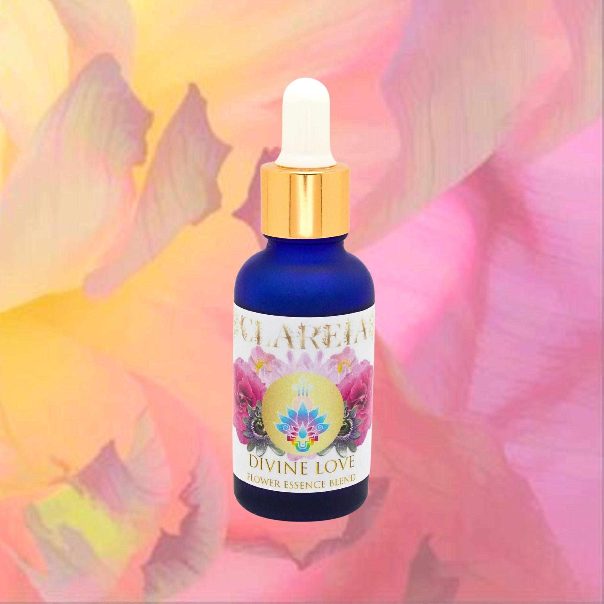 DIVINE LOVE ~ Flower + Crystal Essence Blend ~ Organic, Homegrown, Pristine | Rose ~ Pomegranate ~ Hawthorne ~ Passionflower ~ Diamond