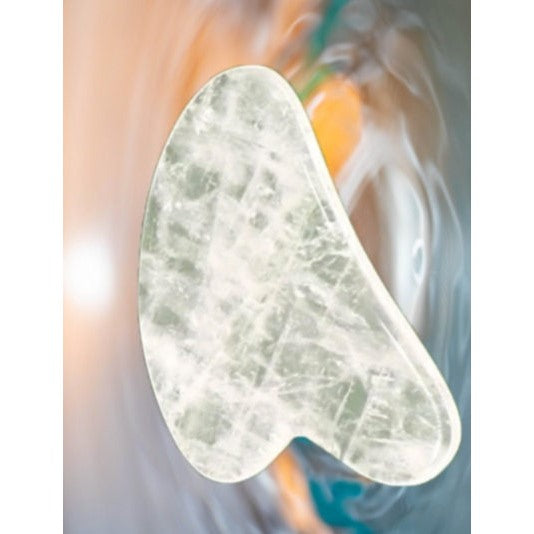 Ethically Crafted Clear Quartz Gua Sha ~ Facial Sculpting, Massage, Qi, Lymphatic Drainage